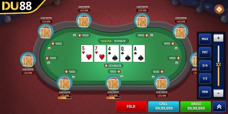 game bài du88 nhiều mức cược