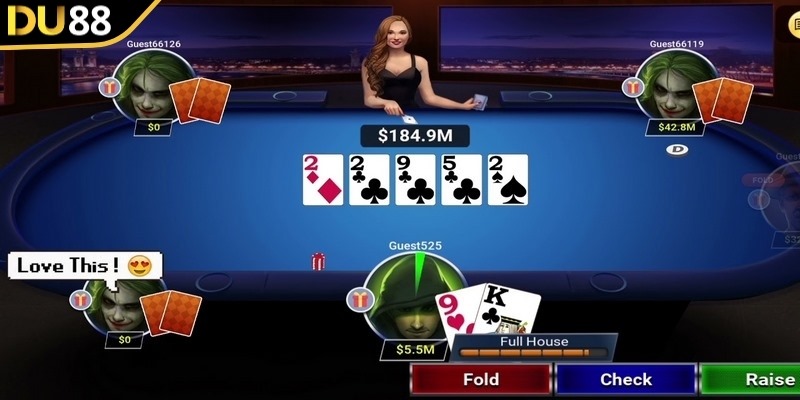 game bài du88 poker thú vị