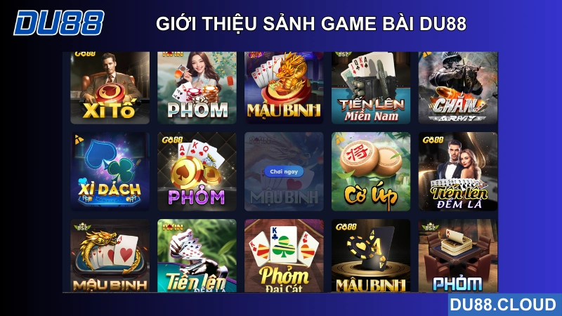 giới thiệu sảnh game bài du88