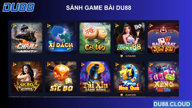sảnh game bài du88
