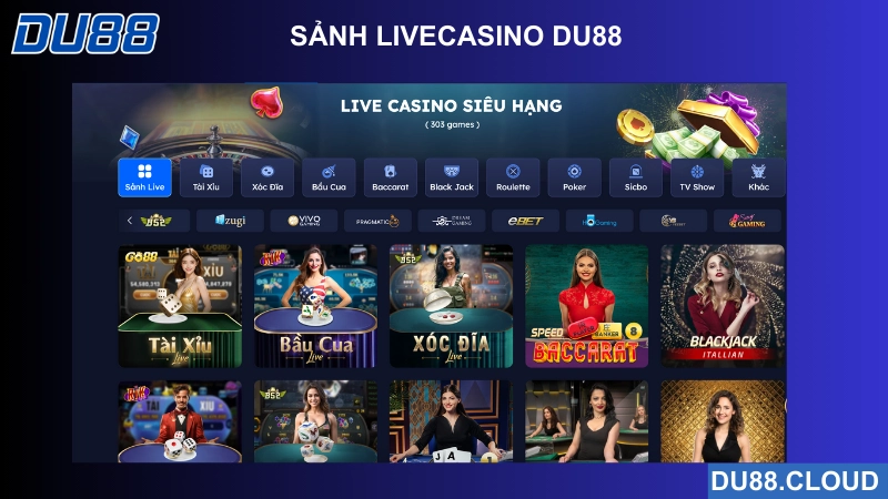 sảnh live casino du88