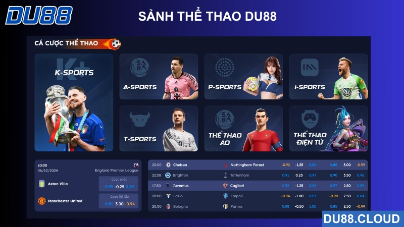 sảnh thể thao du88